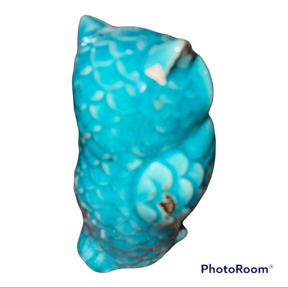 🔥🔥Ceramic. Home Decor, Blue Owls. Set of 2. - Picture 4 of 4